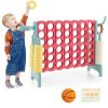 4-in-a-Row Connect Game with Basketball Hoop and Toss Ring