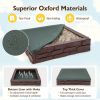 2-In-1 HDPE Kids Sandbox with Cover and Bottom Liner