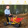 8 Inch Heavy Duty Kids Ride-on Sand Dumper with 4 Wheels